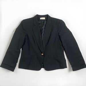 Sophisticates by Pendleton Jacket Women's Size‎ 12 Blazer Vintage 1 Button Black